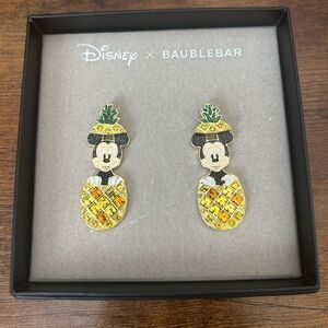 Pineapple Mickey Mouse Earrings
